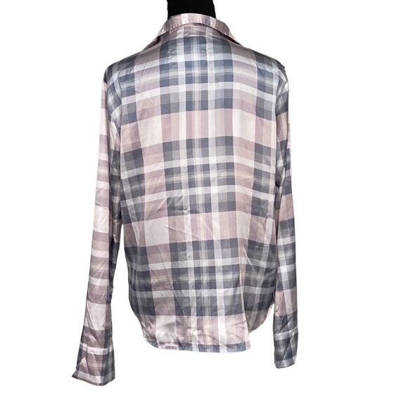 Victoria’s Secret Button Up Plaid Pajama Top - Picture 4 of 7